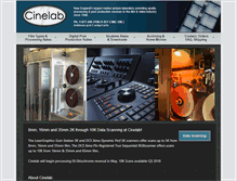 Tablet Screenshot of cinelab.com